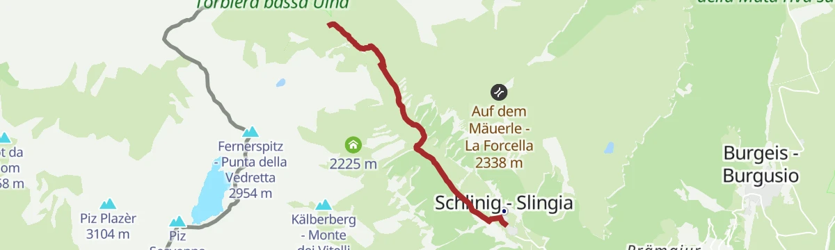 Route map: Escursione malghe/rifugi Sesvennahütte